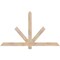 Ekena Millwork Kennewick Smooth Timber Gable Bracket, Douglas Fir, 60"W x 35"H x 1 1/2"D x 3 1/2"F, 14/12 Pitch GBW060X35X0204KEN00SDF - alternate 1